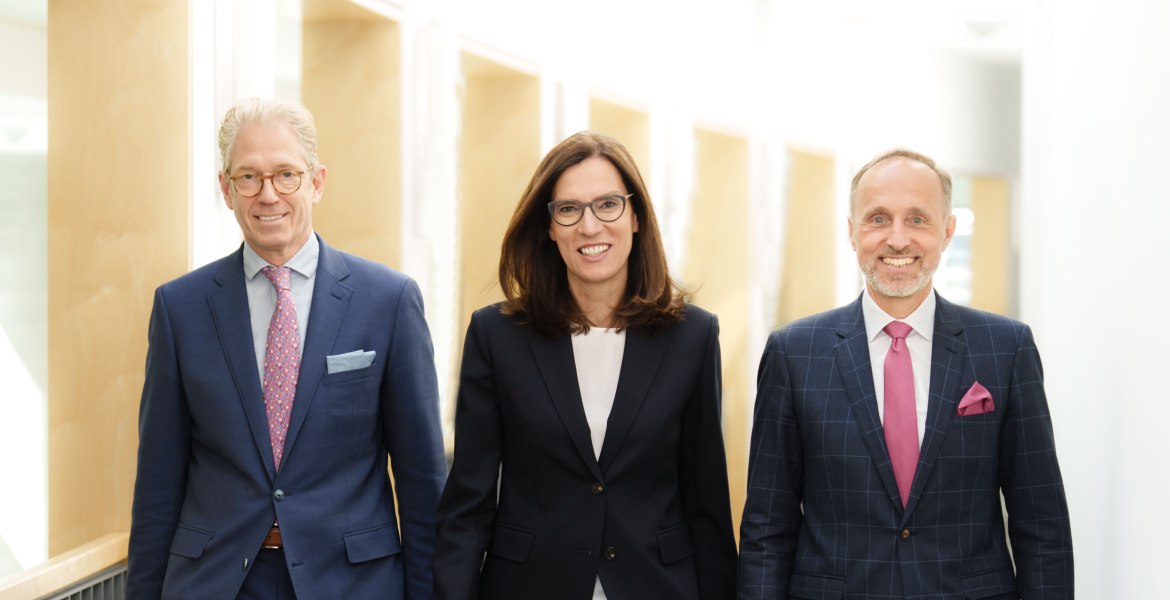 KBV-Vorstand: Dr. Andreas Gassen, Dr. Sibylle Steiner, Dr. Stephan Hofmeister (von links)